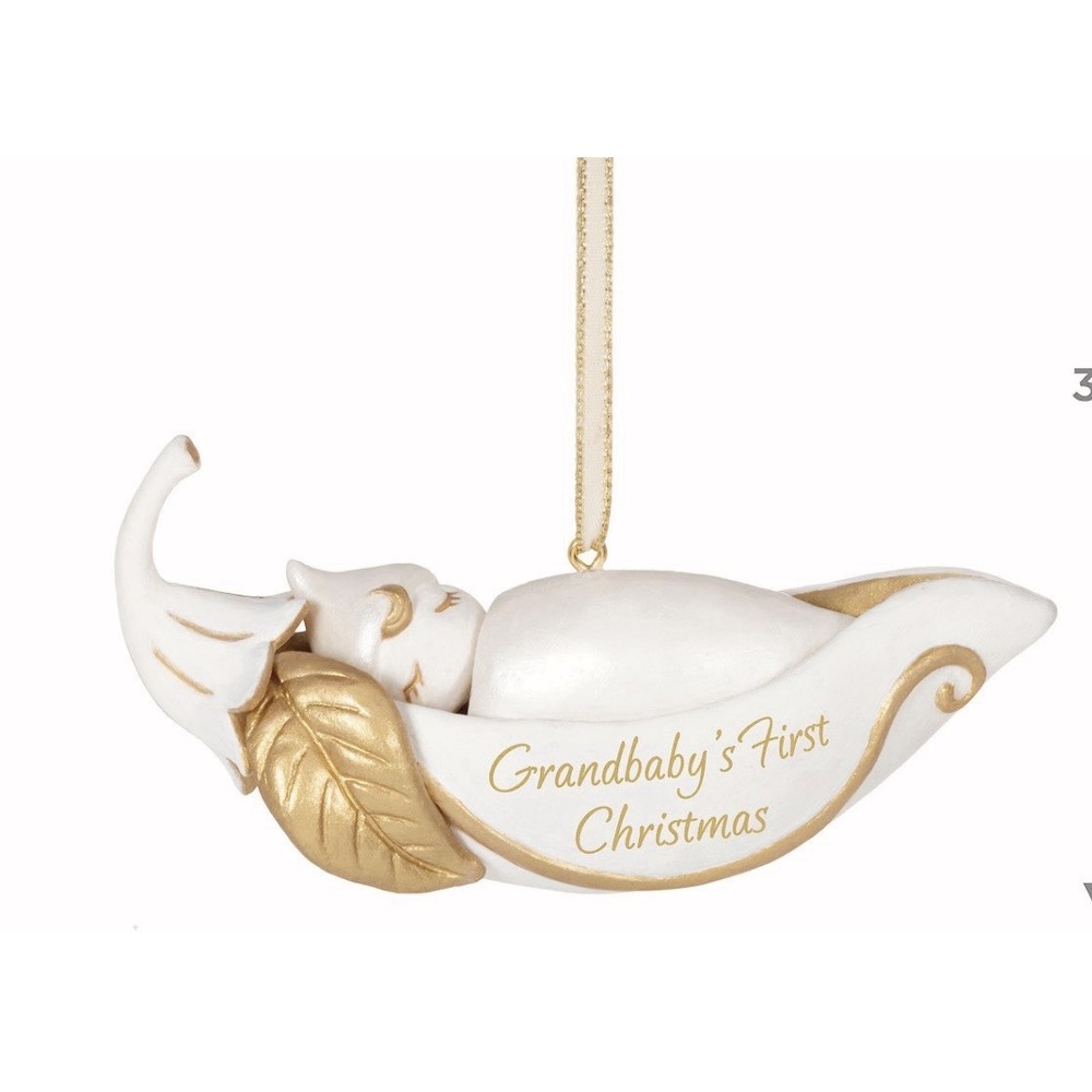 New Hallmark Keepsake Ornament"Grandbaby's First Christmas"Pea In A Pod